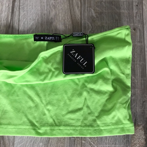 Lime Green Tube Top - Picture 3 of 3